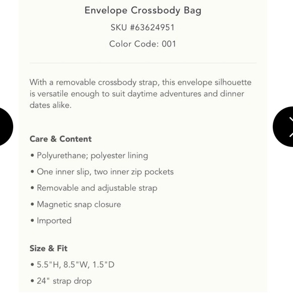 Anthropologie Envelope Crossbody Bag - Picture 6 of 6